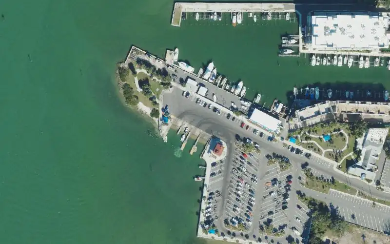 Aerial photo of the area around Seminole Street Boat Launch - Clearwater, Pinellas County