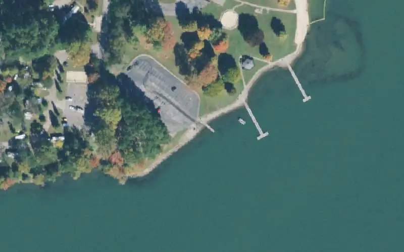 Aerial photo of the area around Shellmound, Marion County