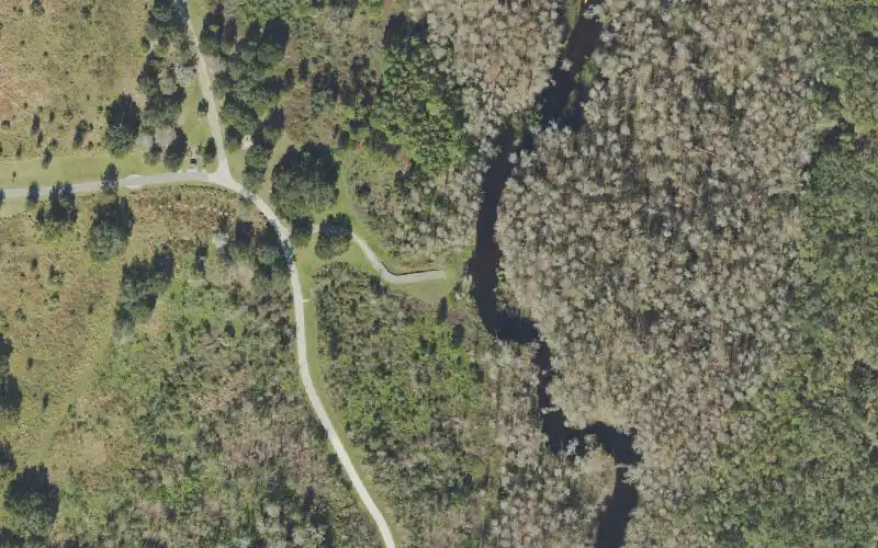 Aerial photo of the area around Shingle Creek Regional Park - Bass Road Canoe Launch, Osceola County