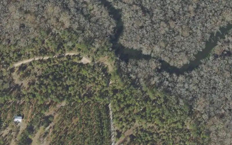 Aerial photo of the area around Spurling Landing Gravel Boat Ramp (Small Boats Only), Washington County