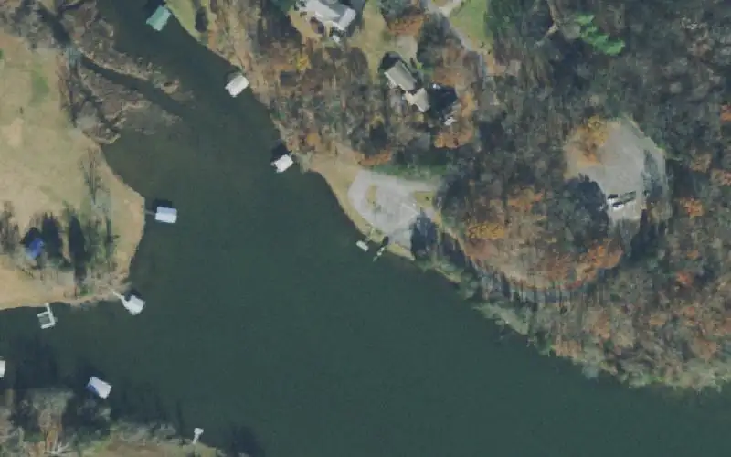 Aerial photo of the area around Stark Knob, Sumner County