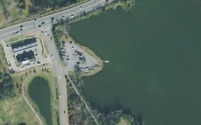 Aerial photo of the area around Station Camp Creek, Sumner County