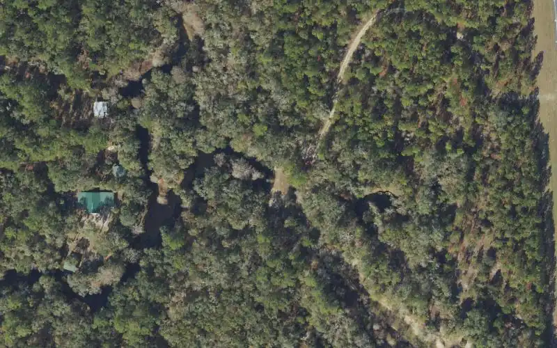 Aerial photo of the area around Steinhatchee Rise Tract Canoe Launch 3, Taylor County