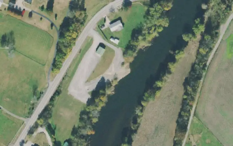 Aerial photo of the area around Stonewall Boat Ramp, Smith County