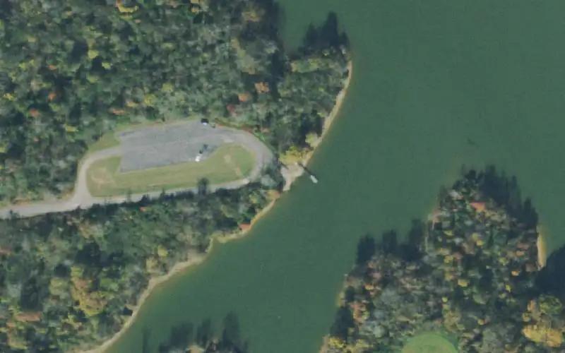 Aerial photo of the area around Sullivans Bend Ramp 2, Smith County
