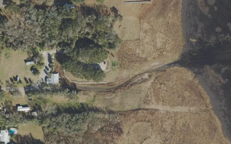 Aerial photo of the area around Sunset Landing Park - Canoe Launch, Leon County