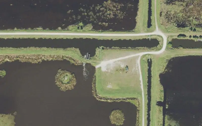 Aerial photo of the area around T.M. Goodwin Waterfowl Management Area - Unimproved Launch Site at Broadmoor 5R, Brevard County