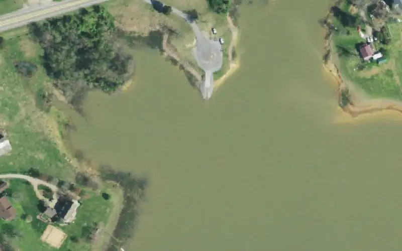 Aerial photo of the area around Tate Springs, Grainger County