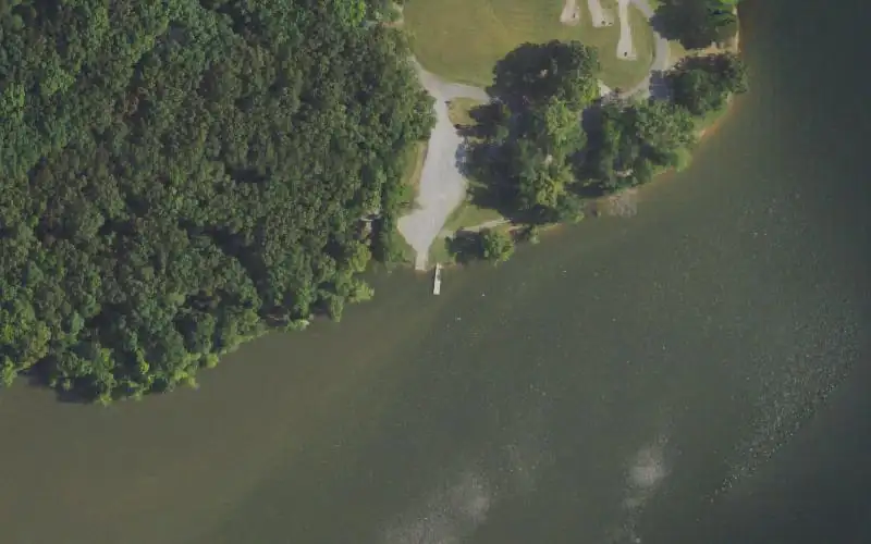 Aerial photo of the area around Taylor Bay - LBL, Trigg County