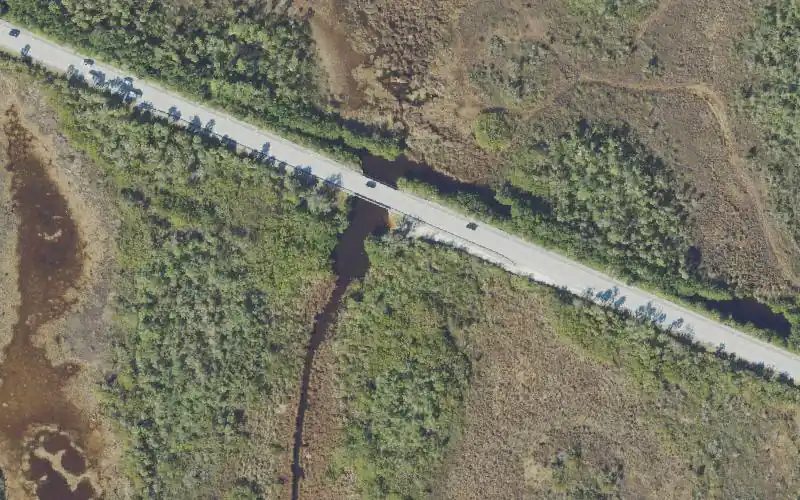 Aerial photo of the area around Ten Thousand Islands N.W.R - Waterfowl Hunting Trail #4, Collier County