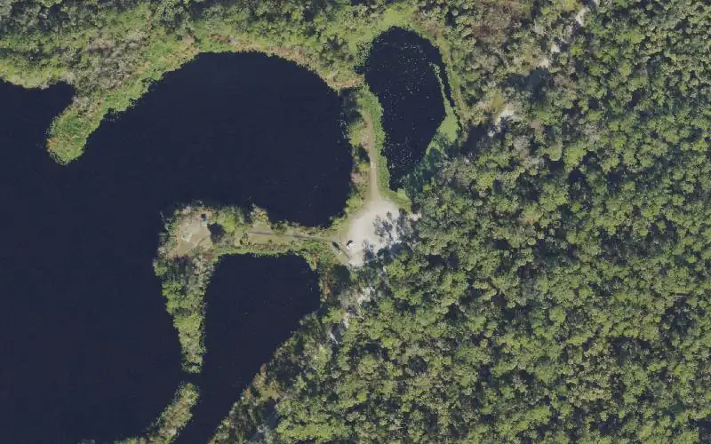 Aerial photo of the area around Tosohatchee Wildlife Management Area - Lake Charlie Canoe/Kayak Access, Orange County