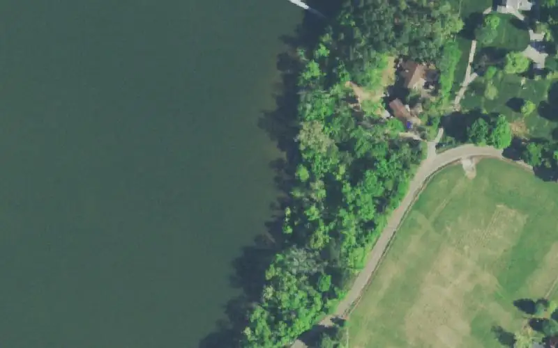 Aerial photo of the area around Tyner Boat Ramp, Hamilton County