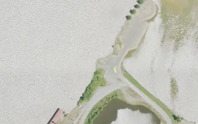 Aerial photo of the area around Uniontown, Union County