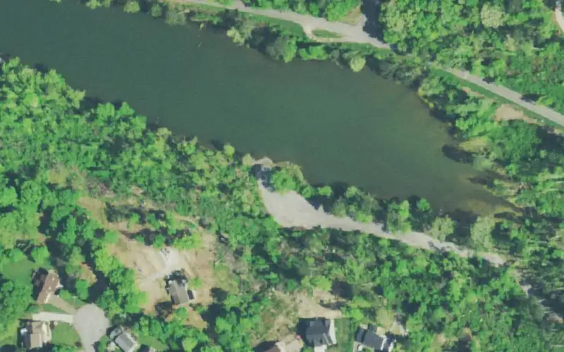Aerial photo of the area around Vincent Road Ramp-CLOSED , Hamilton County