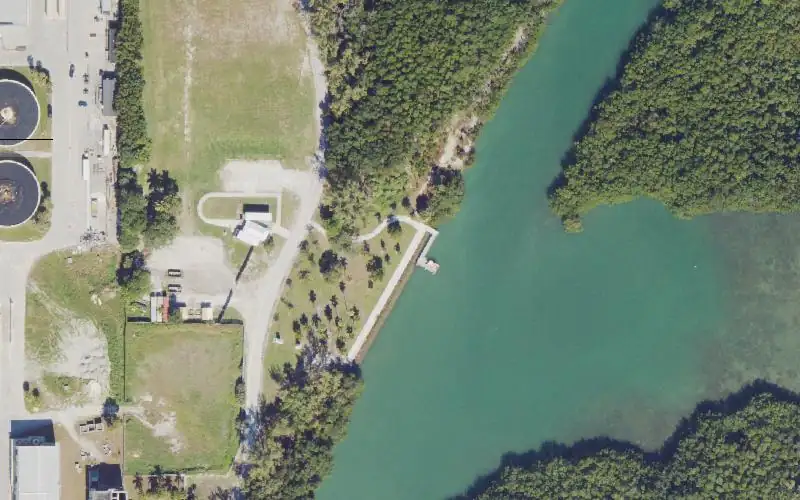 Aerial photo of the area around Virginia Key Beach North Point Park - Outdoor Center Paddlecraft Rentals and Launch, Miami-Dade County