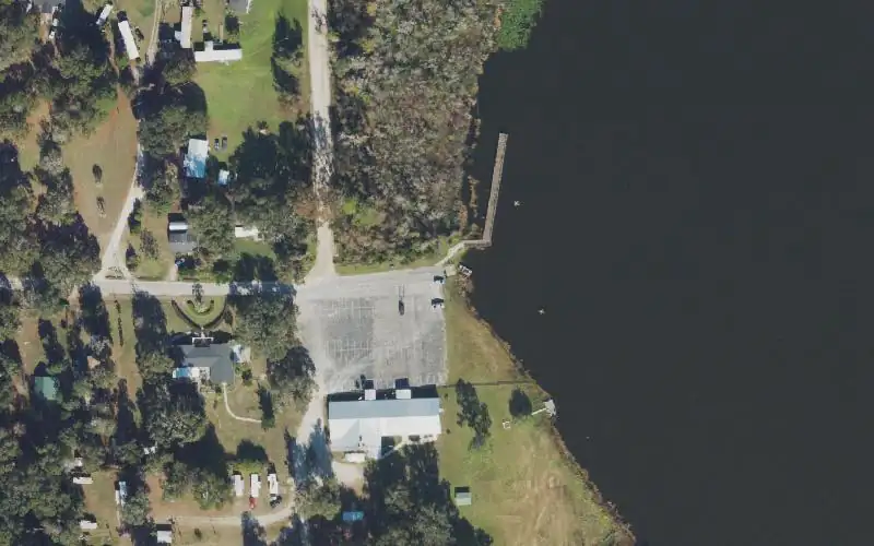 Aerial photo of the area around Watertown Lake Fish Management Area, Columbia County