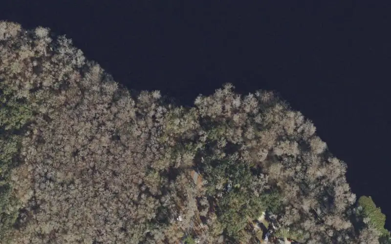 Aerial photo of the area around Withlacoochee State Forest - Cypress Glenn Campground - Canoe Launch, Hernando County
