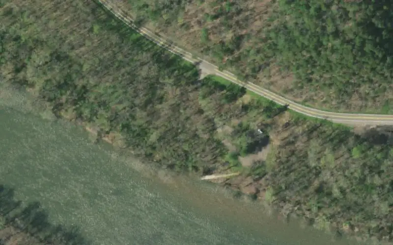 Aerial photo of the area around Wolf Creek, Cocke County
